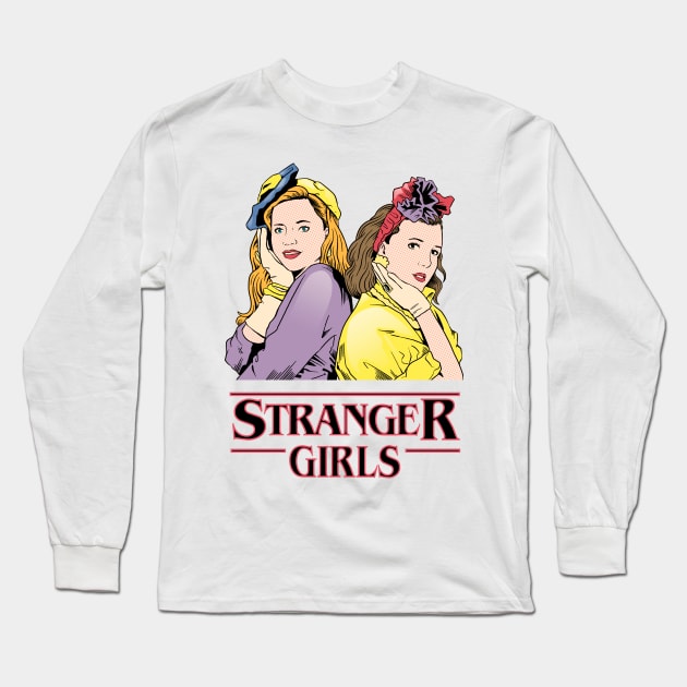 Stranger Girls Long Sleeve T-Shirt by Andriu